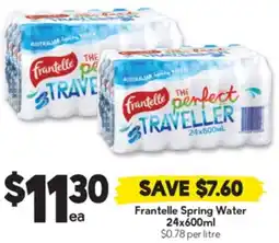Drakes Frantelle Spring Water offer