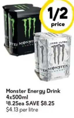 Drakes Monster Energy Drink offer