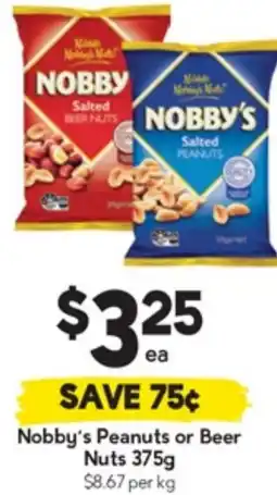 Drakes Nobbys Peanuts or Beer Nuts offer