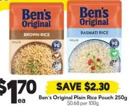 Drakes Bens Original Plain Rice Pouch offer