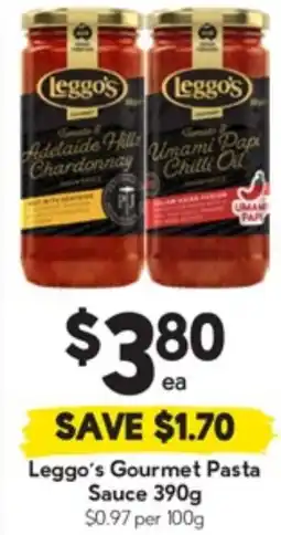 Drakes Leggos Gourmet Pasta Sauce offer