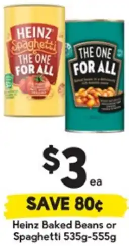 Drakes Heinz Baked Beans or Spaghetti offer