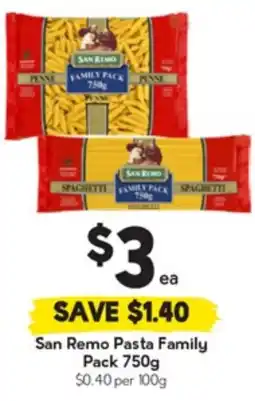 Drakes San Remo Pasta Family Pack offer