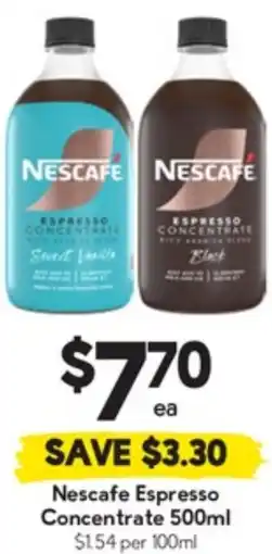 Drakes Nescafe Espresso Concentrate offer