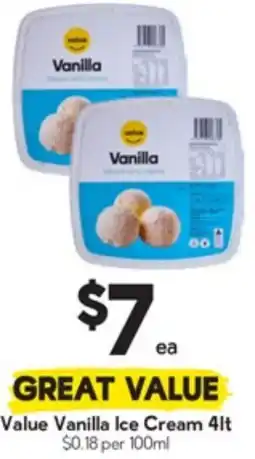 Drakes Value Vanilla Ice Cream offer