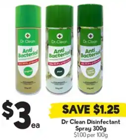 Drakes Dr Clean Disinfectant Spray offer