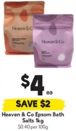 Drakes Heaven & Co Epsom Bath Salts offer