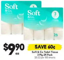 Drakes Soft & Co Toilet Tissue 3 Ply offer