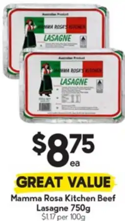 Drakes Mamma Rosa Kitchen Beef Lasagne offer