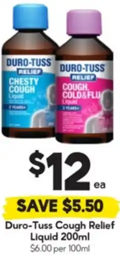 Drakes Duro Tuss Cough Relief Liquid offer