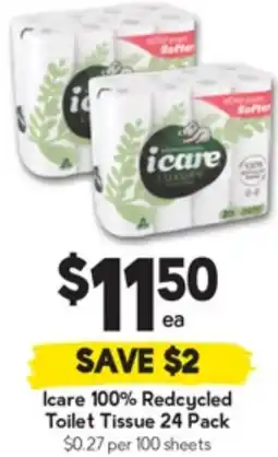 Drakes Icare 100% Redcycled Toilet Tissue offer