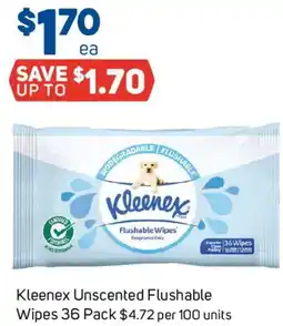 Foodland Kleenex Unscented Flushable Wipes offer