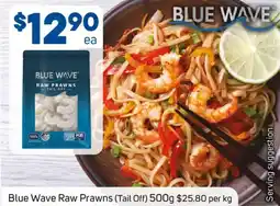 Foodland Blue Wave Raw Prawns offer