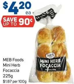 Foodland Meb mini herb focaccia offer