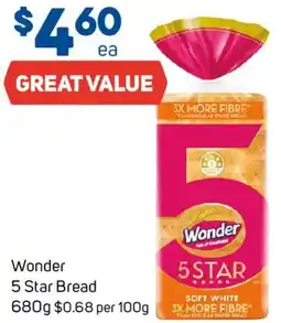 Foodland Wonder 5 Star Bread offer