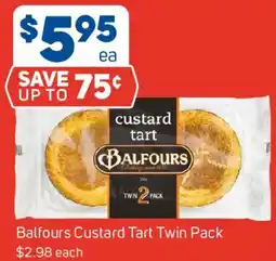 Foodland Balfours Custard Tart Twin Pack offer