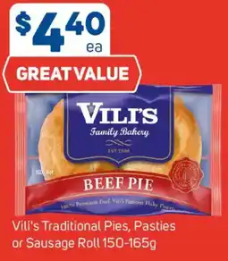 Foodland Vilis Traditional Pies Pasties or Sausage Roll offer