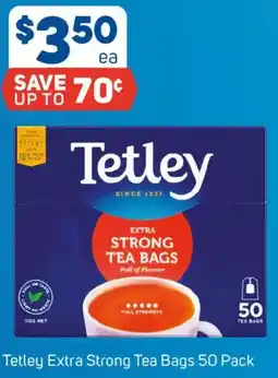 Foodland Tetley Extra Strong Tea Bags offer