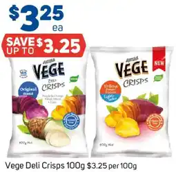 Foodland Vege Deli Crisps offer