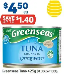 Foodland Greenseas Tuna offer