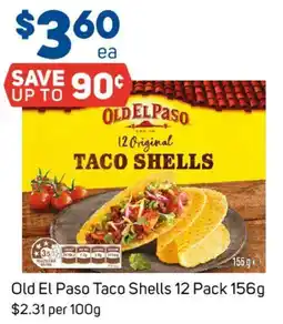Foodland Old El Paso Taco Shells offer