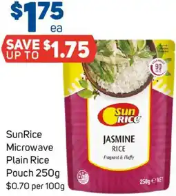 Foodland SunRice Microwave Plain Rice Pouch offer