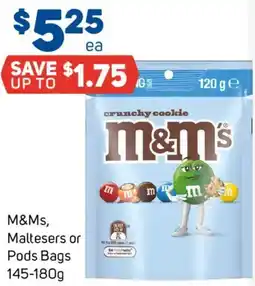 Foodland M&Ms, Maltesers or Pods Bags offer