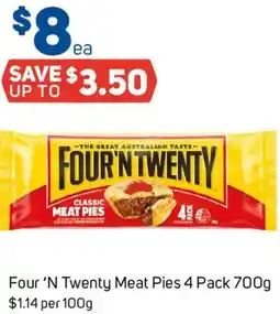 Foodland Four 'N Twenty Meat Pies offer