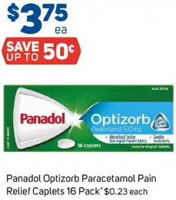 Foodland Panadol Optizorb Paracetamol Pain Relief Caplets offer