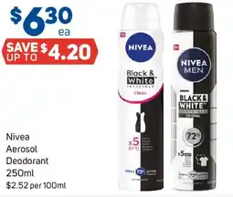 Foodland Nivea Aerosol Deodorant offer