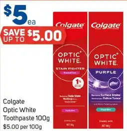 Foodland Colgate Optic White Toothpaste offer