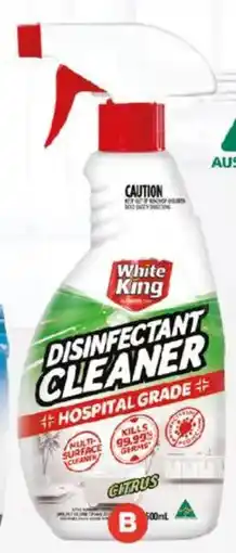 Foodland White King Disinfectant Cleaner Citrus offer