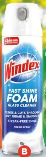Foodland Windex Fast Shine Foam Glass Cleaner offer