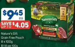 Foodland Nature's Gift Grain Free Pouch offer