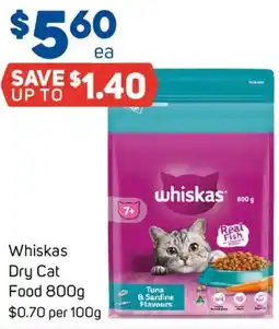 Foodland Whiskas Dry Cat Food offer