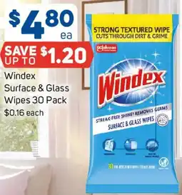 Foodland Windex Surface & Glass Wipes offer