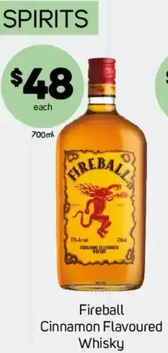 Foodland Fireball Cinnamon Flavoured Whisky offer