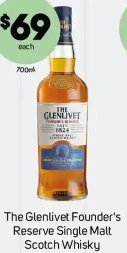 Foodland The Glenlivet Founder's Reserve Single Malt Scotch Whisky offer