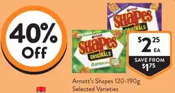 Foodworks Arnotts Shapes offer