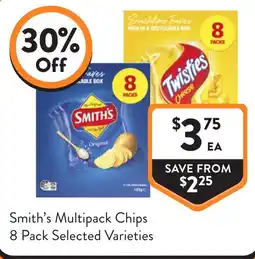Foodworks Smiths Multipack Chips offer
