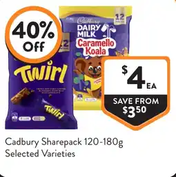 Foodworks Cadbury Sharepack offer
