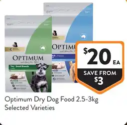 Foodworks Optimum Dry Dog Food offer