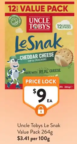 Foodworks Uncle Tobys Le Snak Value Pack offer