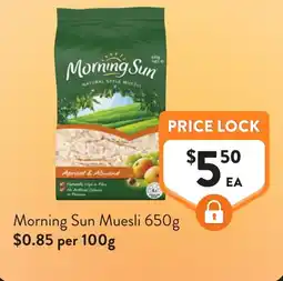 Foodworks Morning Sun Muesli offer