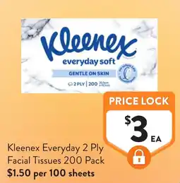 Foodworks Kleenex Everyday 2 Ply Facial Tissues offer