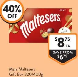 Foodworks Mars Maltesers Gift Box offer