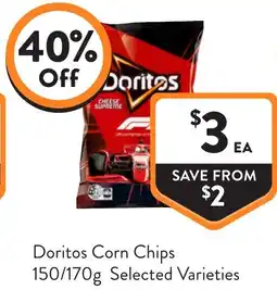 Foodworks Doritos Corn Chips offer