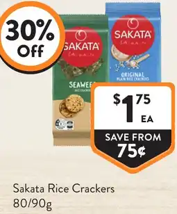 Foodworks Sakata Rice Crackers offer