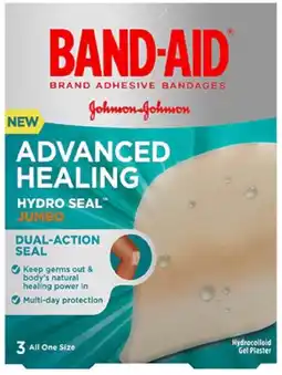 healthylife Band-Aid Advanced Healing Hydro Seal Jumbo Gel Plasters offer