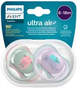 healthylife Avent Ultra Air Baby Soothers 6-18 Months Assorted Colours offer